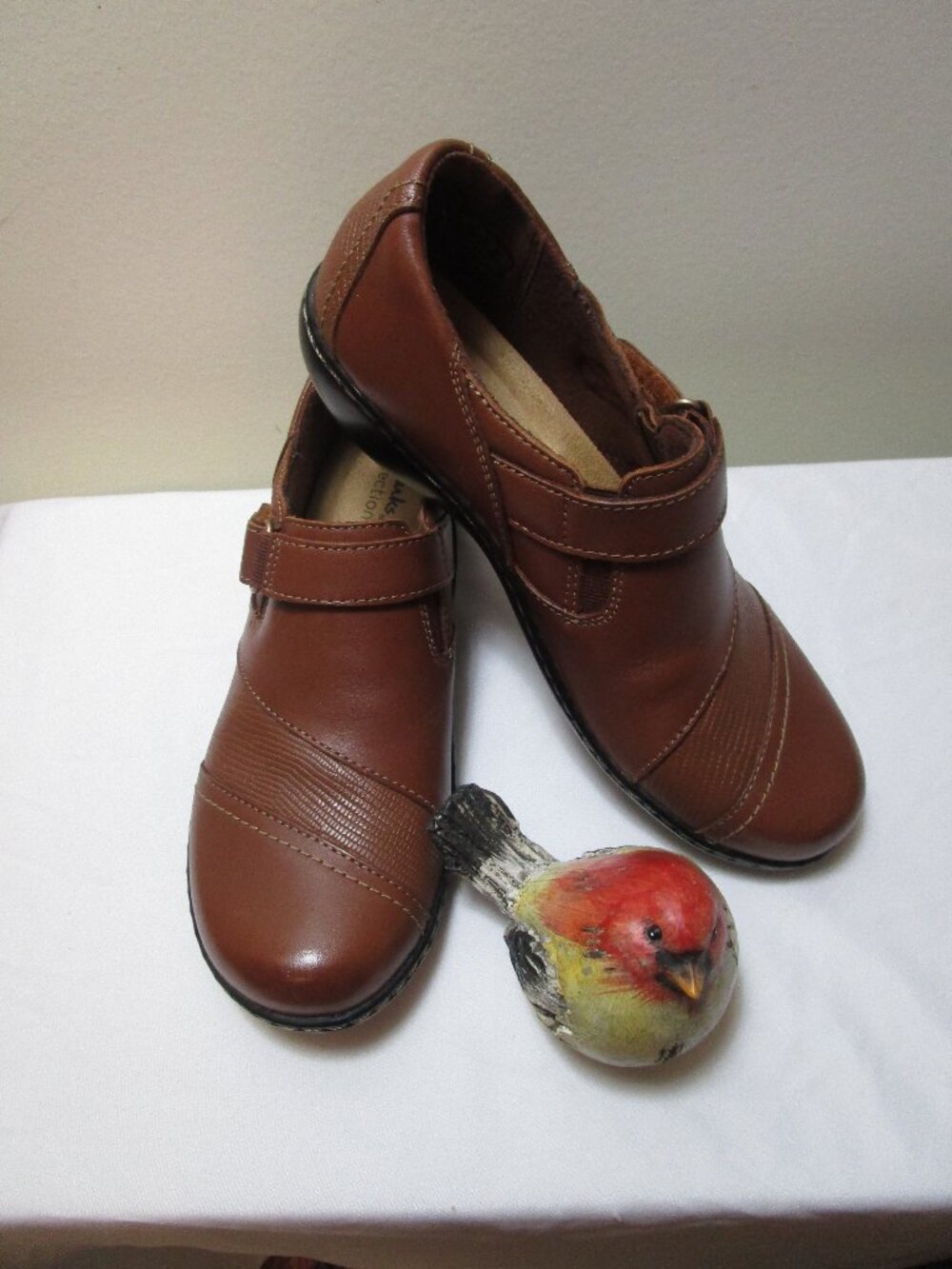 New Clarks Ashland Gem Ultimate Collection Women's Brown Slip on Shoes 7.5M